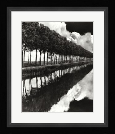 Framed Holland Canal, Sluis, Holland Print