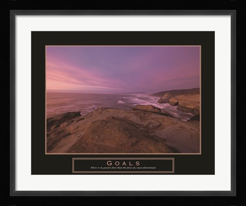 Framed Goals - Sunset Print