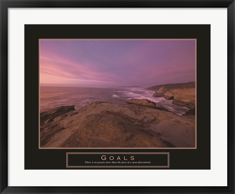 Framed Goals - Sunset Print