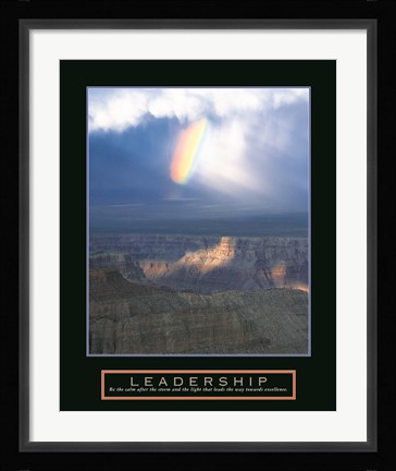 Framed Leadership - Passing Storm Print