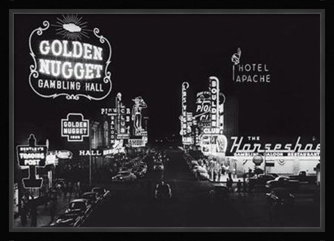 Framed Las Vegas Nevada, 1953 Print