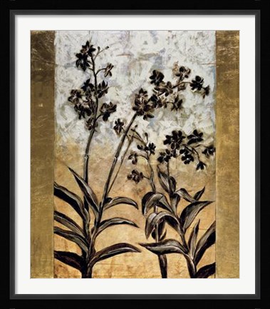 Framed Orchid Silhouette Print