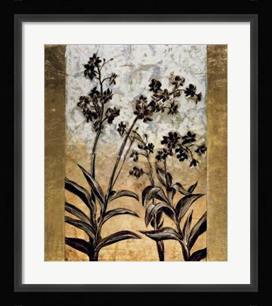 Framed Orchid Silhouette Print