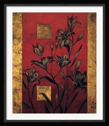 Framed Evening Silhouette II Print