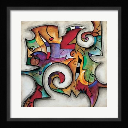 Framed Swirl I Print