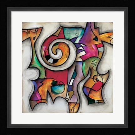 Framed Swirl II Print