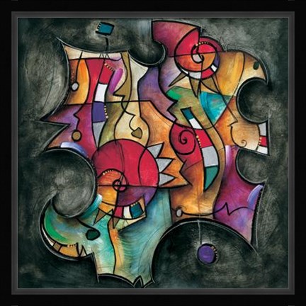 Framed Noir Duet II Print