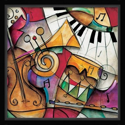 Framed Jazz It Up I Print