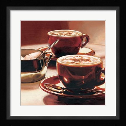 Framed Tazze Con Cappuccino Print