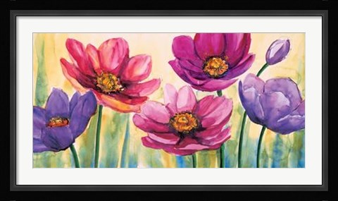 Framed Fantasia Di Anemoni Print