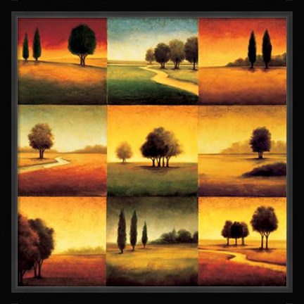 Framed Landscape Perspectives Print