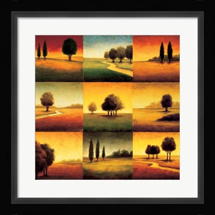 Framed Landscape Perspectives Print
