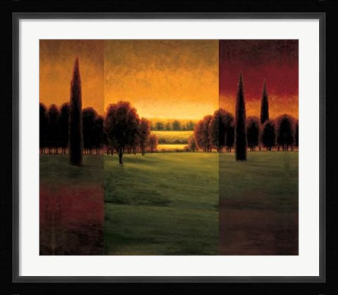Framed Break Of Dawn I Print