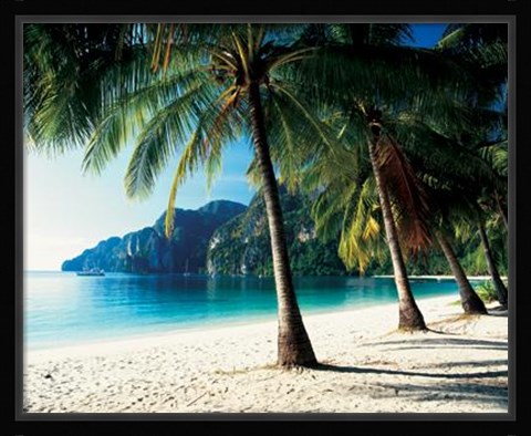 Framed Tonsai Beach, Phi Phi Islands, Thailand Print