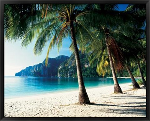 Framed Tonsai Beach, Phi Phi Islands, Thailand Print