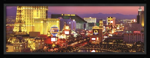 Framed Strip, Las Vegas Nevada Print