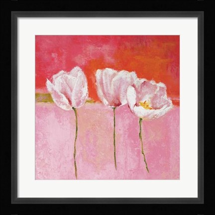 Framed Fleurs En Rose II Print