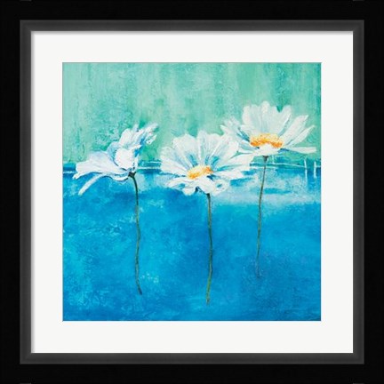Framed Fleurs D'azur I Print