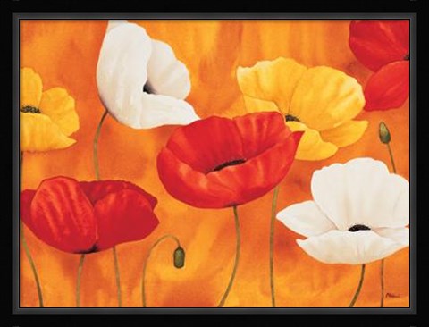 Framed Festa Di Papaveri Print