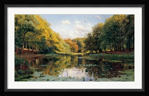 Framed River Landscape Print