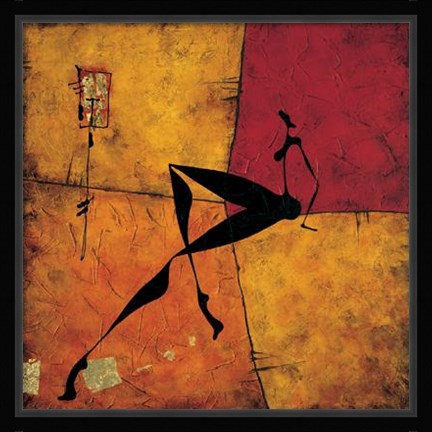 Framed Si Accorse Di Lui Print