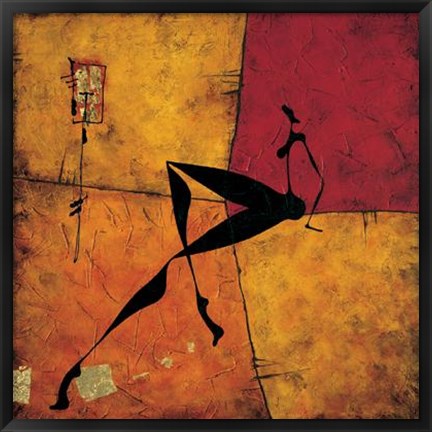 Framed Si Accorse Di Lui Print