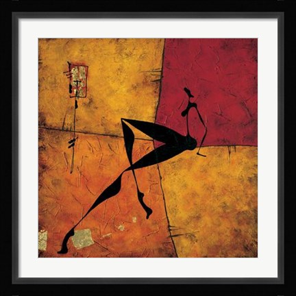 Framed Si Accorse Di Lui Print