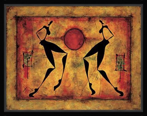 Framed Au Pied De Collines Print