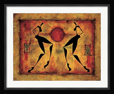 Framed Au Pied De Collines Print