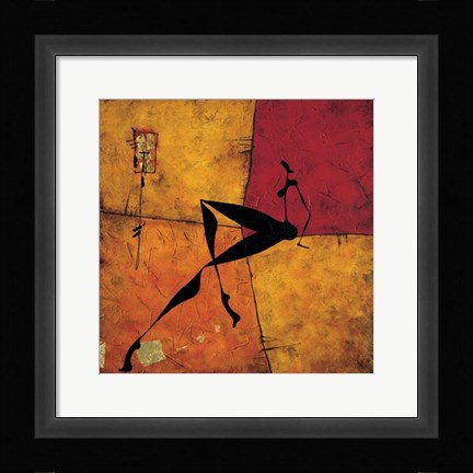 Framed Si Accorse Di Lui Print