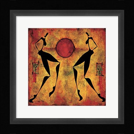 Framed Au Pied De Collines (Det) Print