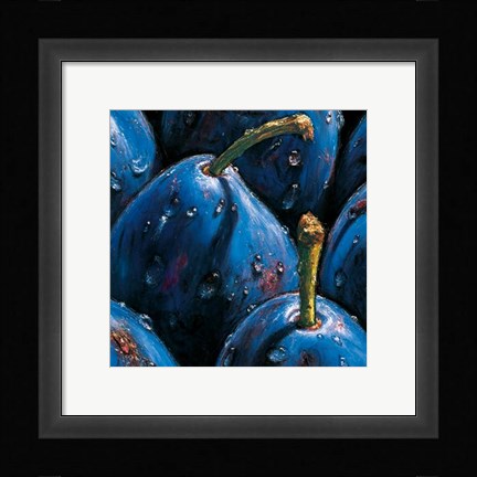 Framed Plums Print