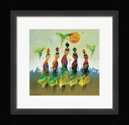 Framed Flexible Figures 1 Print