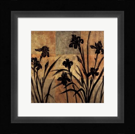 Framed Iris Silhouette II Print