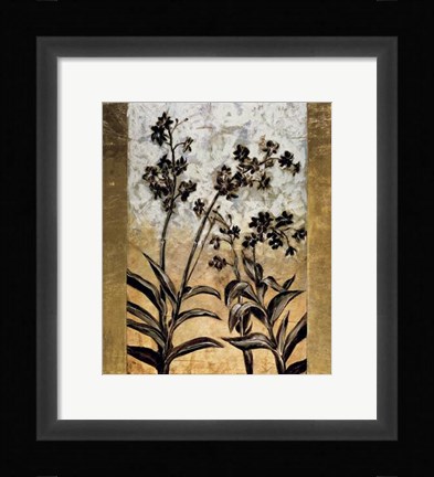 Framed Orchid Silhouette Print