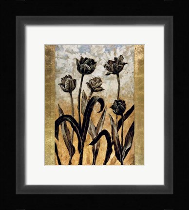 Framed Tulip Silhouette Print