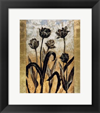 Framed Tulip Silhouette Print