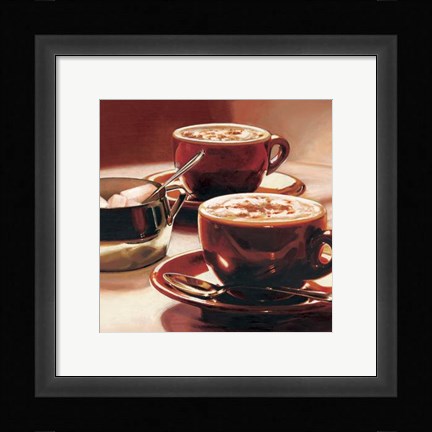 Framed Tazze Con Cappuccino Print