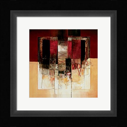 Framed Composizione In Rosso Print
