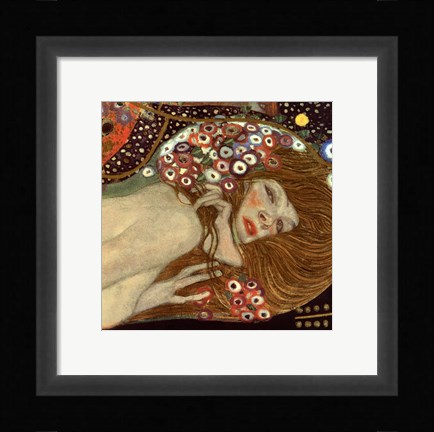 Framed Water Serpents II, c.1907 (detail of woman 2) Print