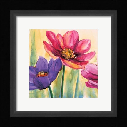 Framed Fantasia Di Anemoni Print