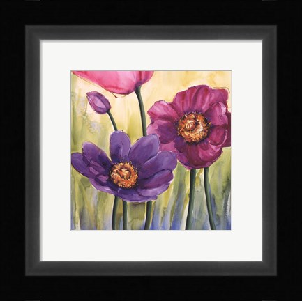 Framed Anemoni In Rosa Print