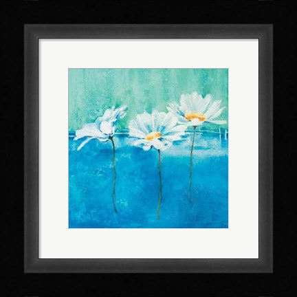 Framed Fleurs D'azur I Print