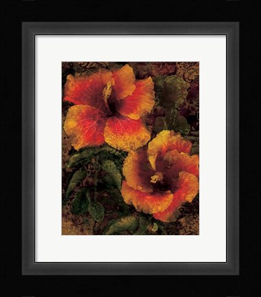 Framed Hibiscus I Print