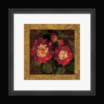 Framed Red Camellias II Print