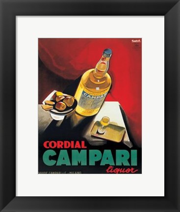 Framed Cordial Campari Print