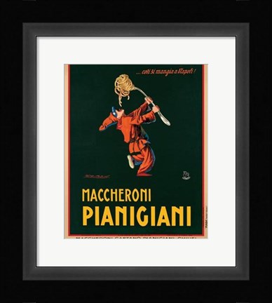 Framed Maccheroni Pianigiani, 1922 Print