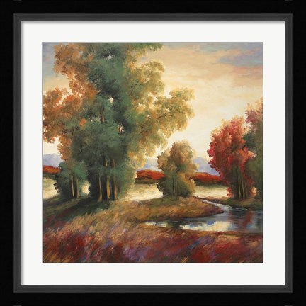 Framed Mountain Shadows Print