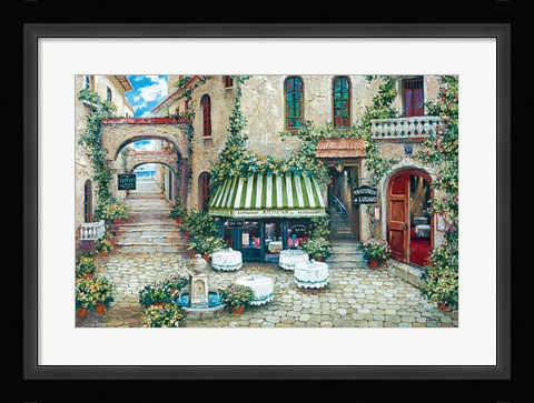 Framed Trattoria Di Lugano Print