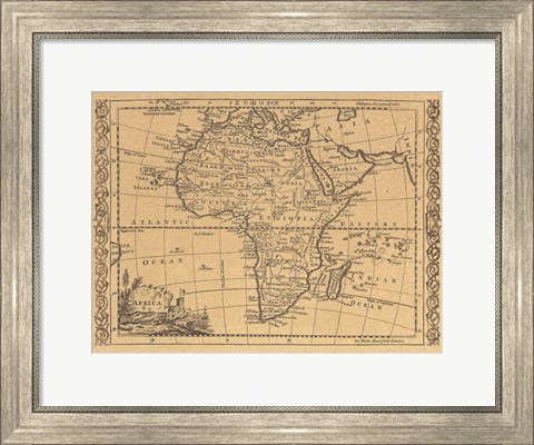 Framed Africa, 1800 Print